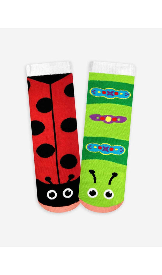 Lady Bug and Caterpillar Pals socks