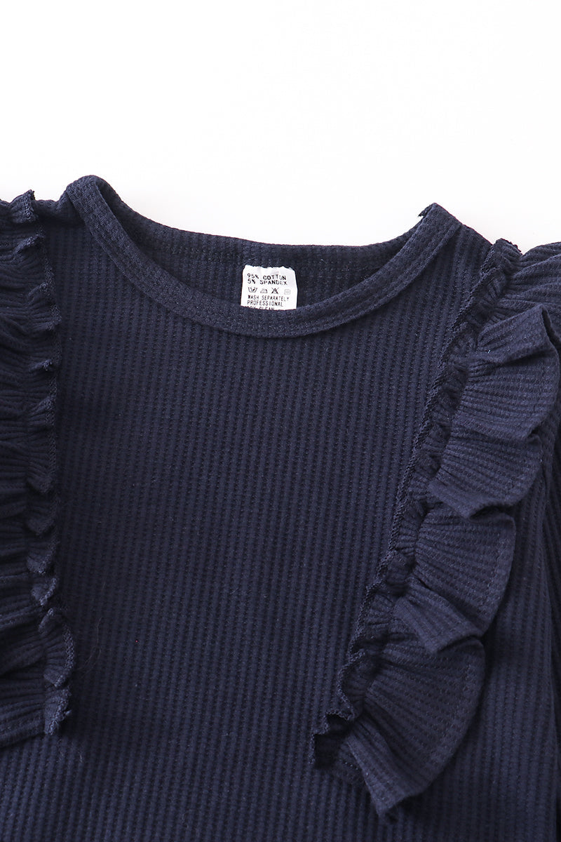 Navy Ruffles