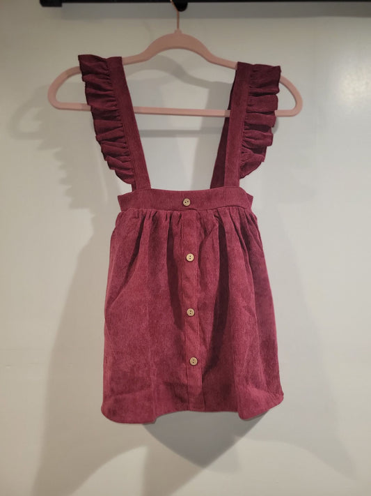 Cranberry Suspender Dress