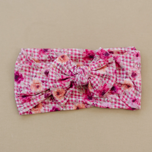 Crimson Floral headband