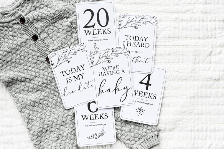 Pregnancy Milestone Cards